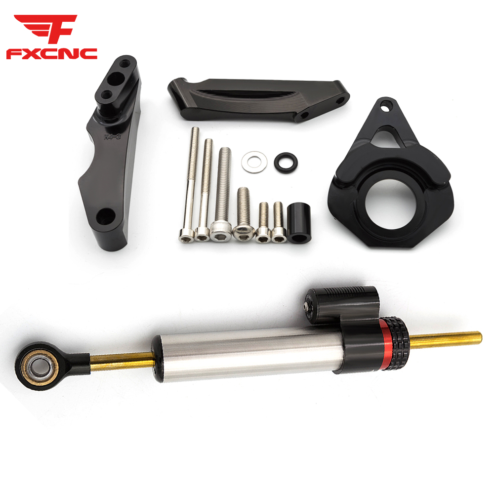 Para suzuki gsxr600 750 k4 200 - Steering Damper Stabilizer Kit Cnc avaliação e preço
