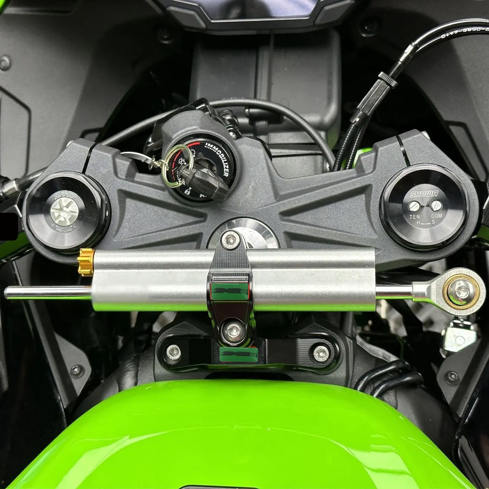 Para Kawasaki Ninja ZX 6R ZX-6 - Steering Damper Stabilizer Kit Cnc avaliação e preço