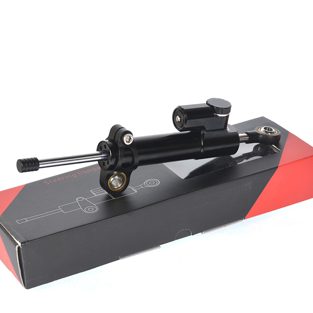 Cnc ajustável motocicletas dir - Steering Damper Stabilizer Kit Cnc avaliação e preço