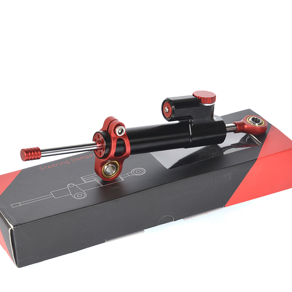 Cnc ajustável motocicletas dir - Steering Damper Stabilizer Kit Cnc avaliação e preço