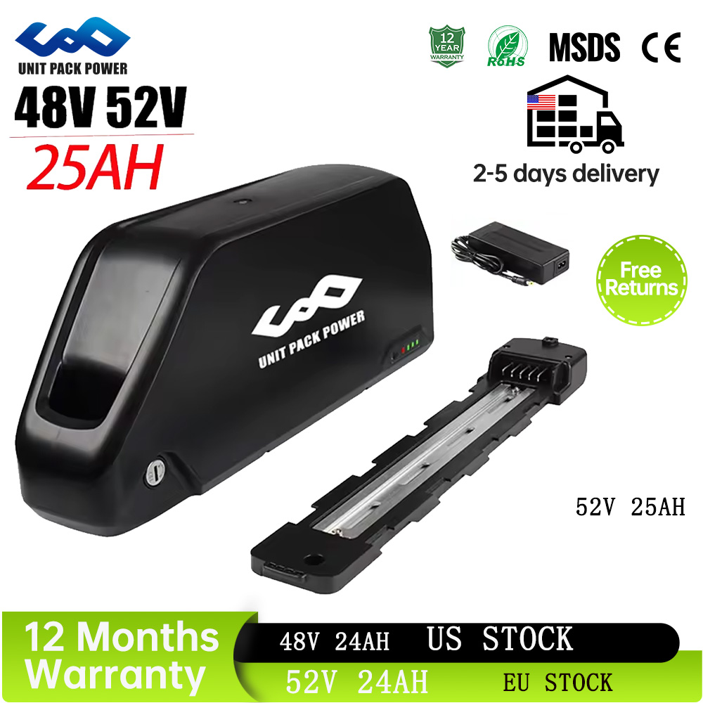 Bateria de E-Bike Downtube 52V - 60V 30Ah 21700 Battery Pack avaliação e preço