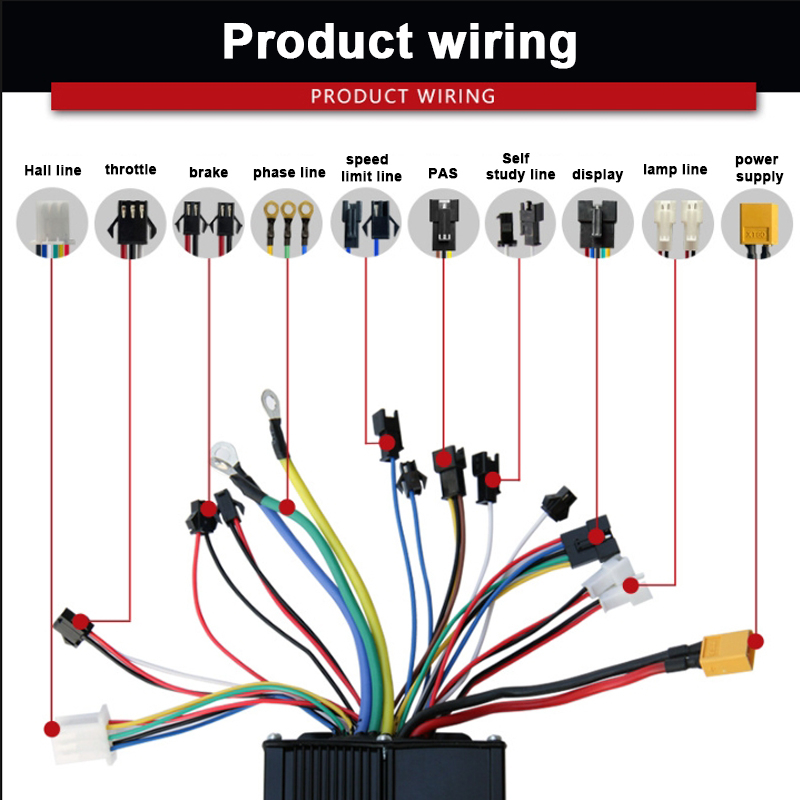 Controlador de onda senoidal 4 - 72V 45A Dual Controller avaliação e preço